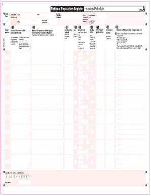 national population register printable